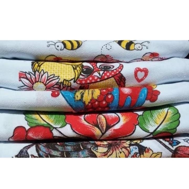 Pano De Prato Estampado Pé De Galinha Kit 30 unidades Tamanho Grande Pano Grosso Ligitimo