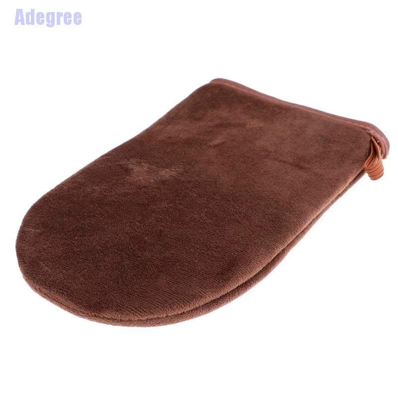 Adegree : Marrom Aplicador Reutilizável Luvas Loção Creme Mousse Limpeza Corporal