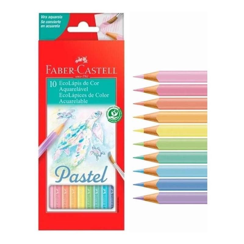 Ecolápis Aquaralável Tom Pastel - 10 cores