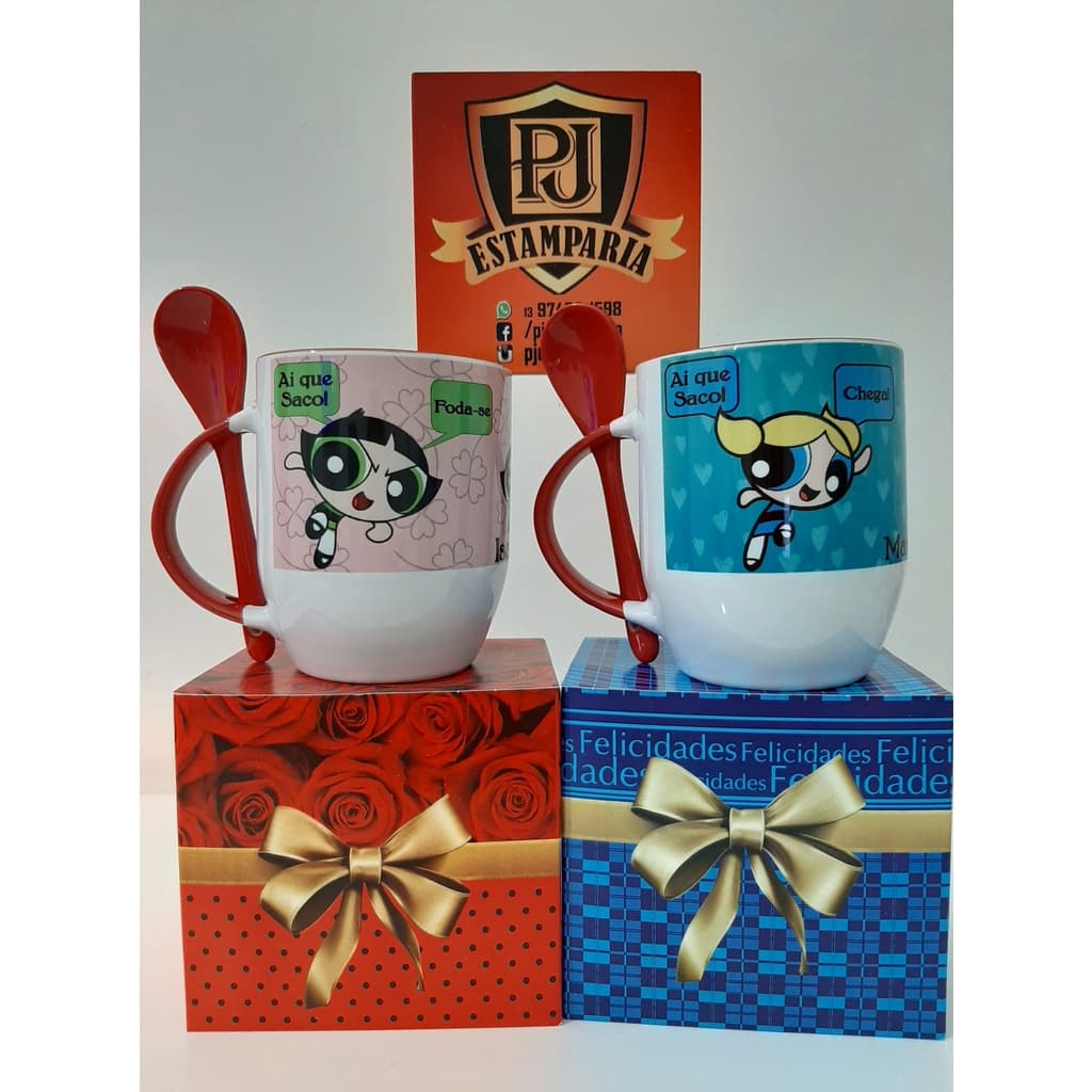 Caneca Personalizada com colher