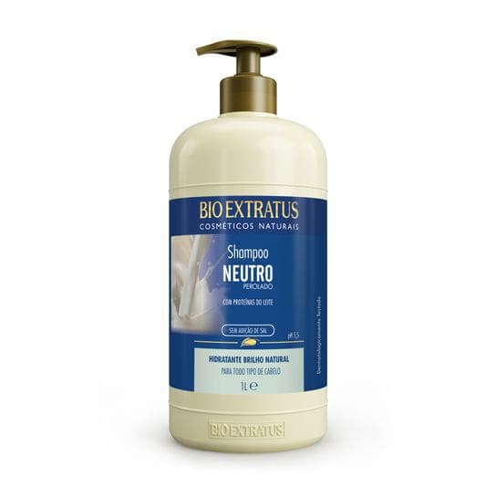 Shampoo Brilho Natural Neutro 1 LITRO Bio Extratus