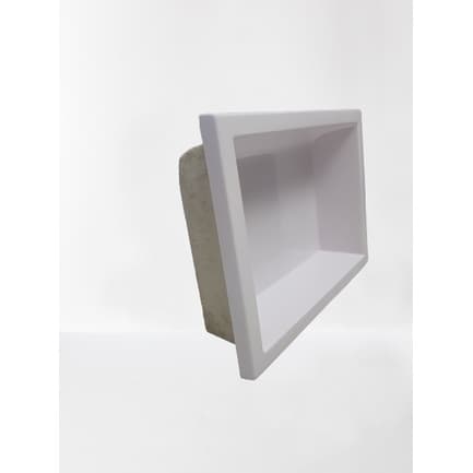 Nicho De Embutir Para Banheiro Decoração 44x32cm Médio Branco Casa Laura Decor