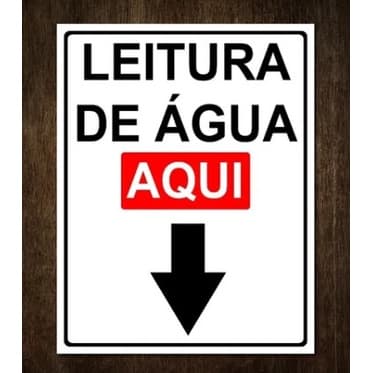 Placa leitura de água e luz