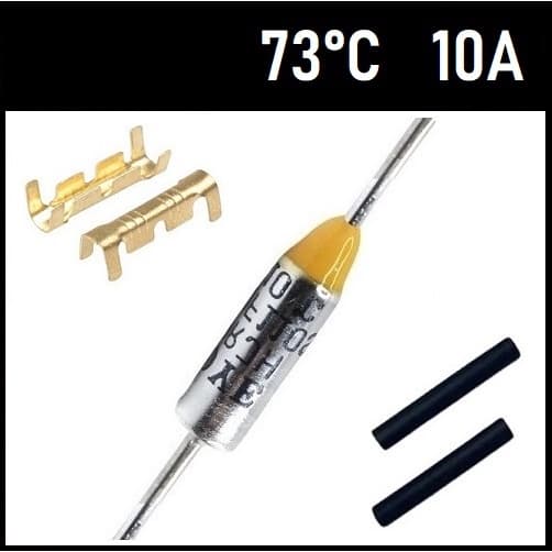 3 Fusível Térmico 10A TF73°C 73C 73°C 73 Graus 250V