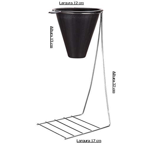 Porta Filtro / Coador De Cafe De Plastico Com Suporte Aramado