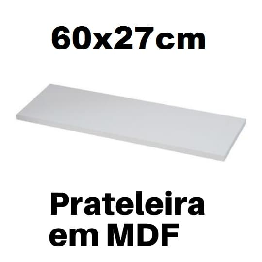 Prateleira 60x27cm mdf braco