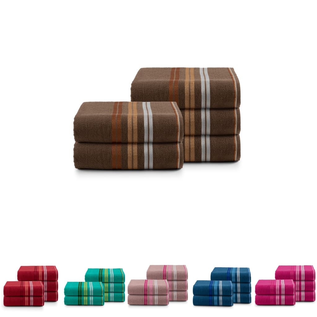 Kit 6 Toalhas de Banho Banhão Gigante 100% Algodão Cores 390g/m²