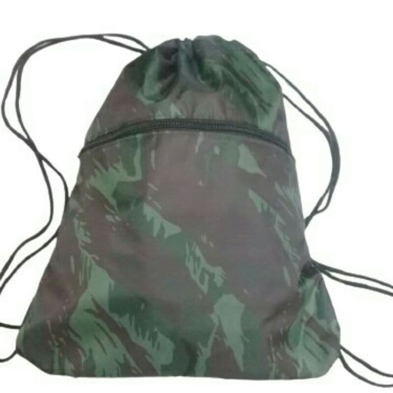 Mochila Saco Lisa Academia Esportiva Gym Bag Fitness Unissex Cordão Preto Sack Outline Nylon Resistente Sacochila