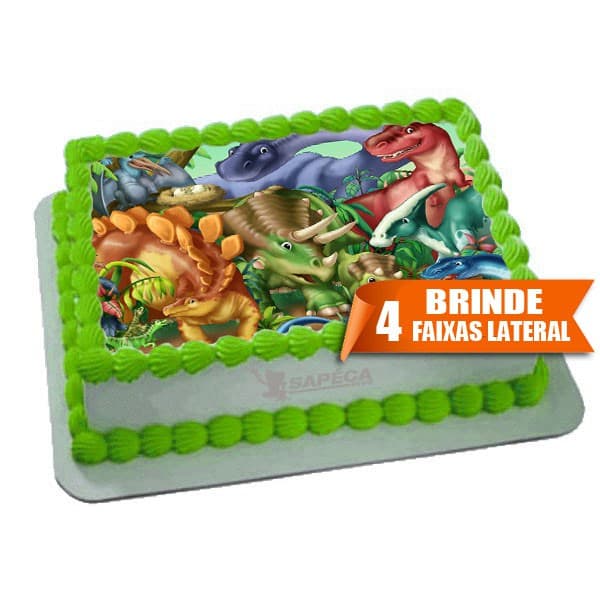 Papel Arroz Dinossauro para Bolo de 4kg