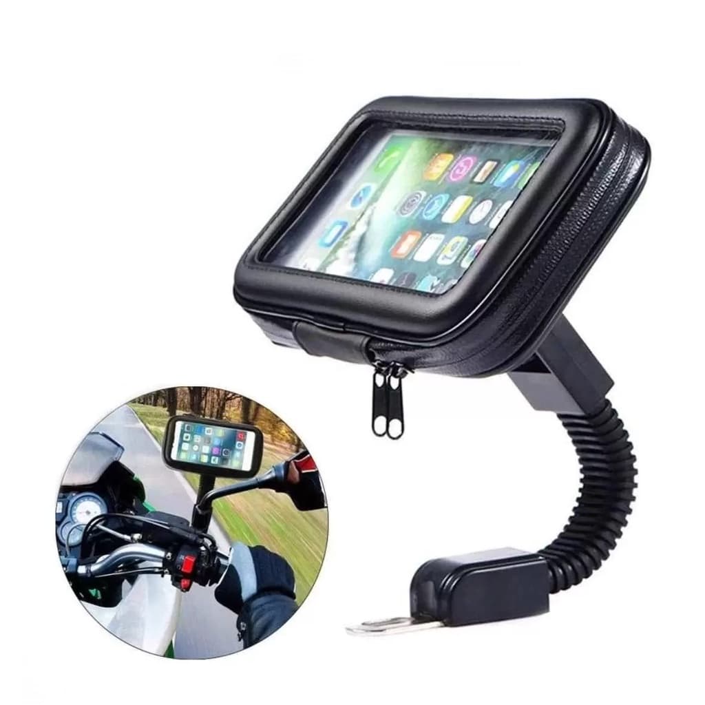 Suporte Moto Bike Impermeável Case Capa para Celular Smartphone Gps Bicicleta COMPRALIDER PE-RE-ESC-EST4-PRATEL-04-B X1