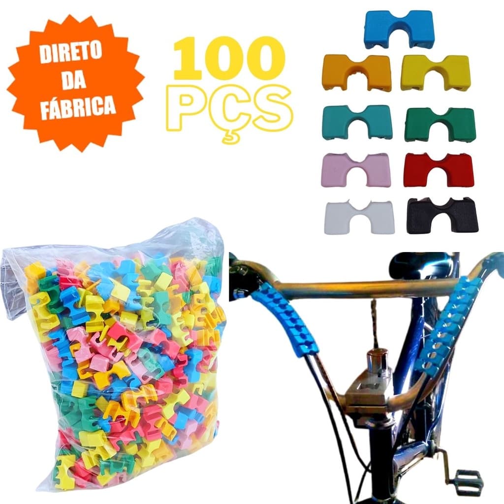 Enfeite Organizador Adaptador Para Cabos De Bicicleta 100un
