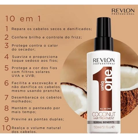 Uniq One Revlon Leave In Coconut 10 Benefícios 150ml
