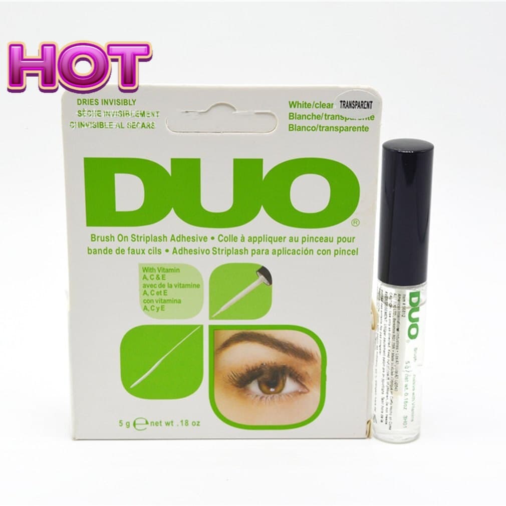 DUO Beleza à prova d'água cílios falsos cílios cola cosmética cílios cola escova ciliar presente