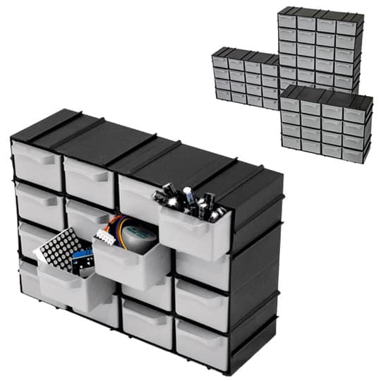 Mini Organizador Gaveteiro com 16 Módulos