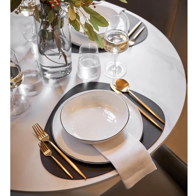 8 Peças - Jogo Americano de Mesa Jantar - Luxo / Material Premium