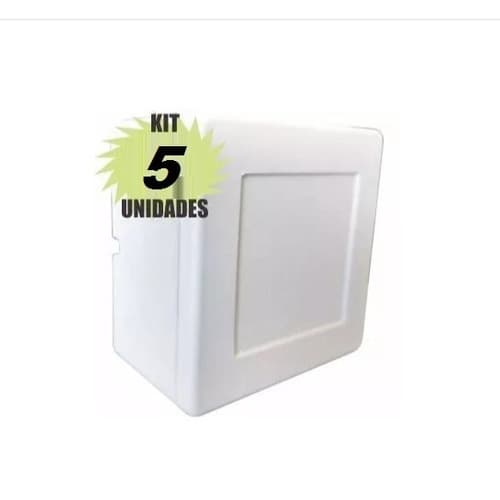 Kit 5 Caixa Proteção Organizadora Proteção Conectores Cftv