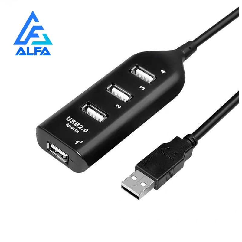 HUB USB 2.0 4 Portas USB tipo A Fêmea Saída USB tipo A Macho Notebook