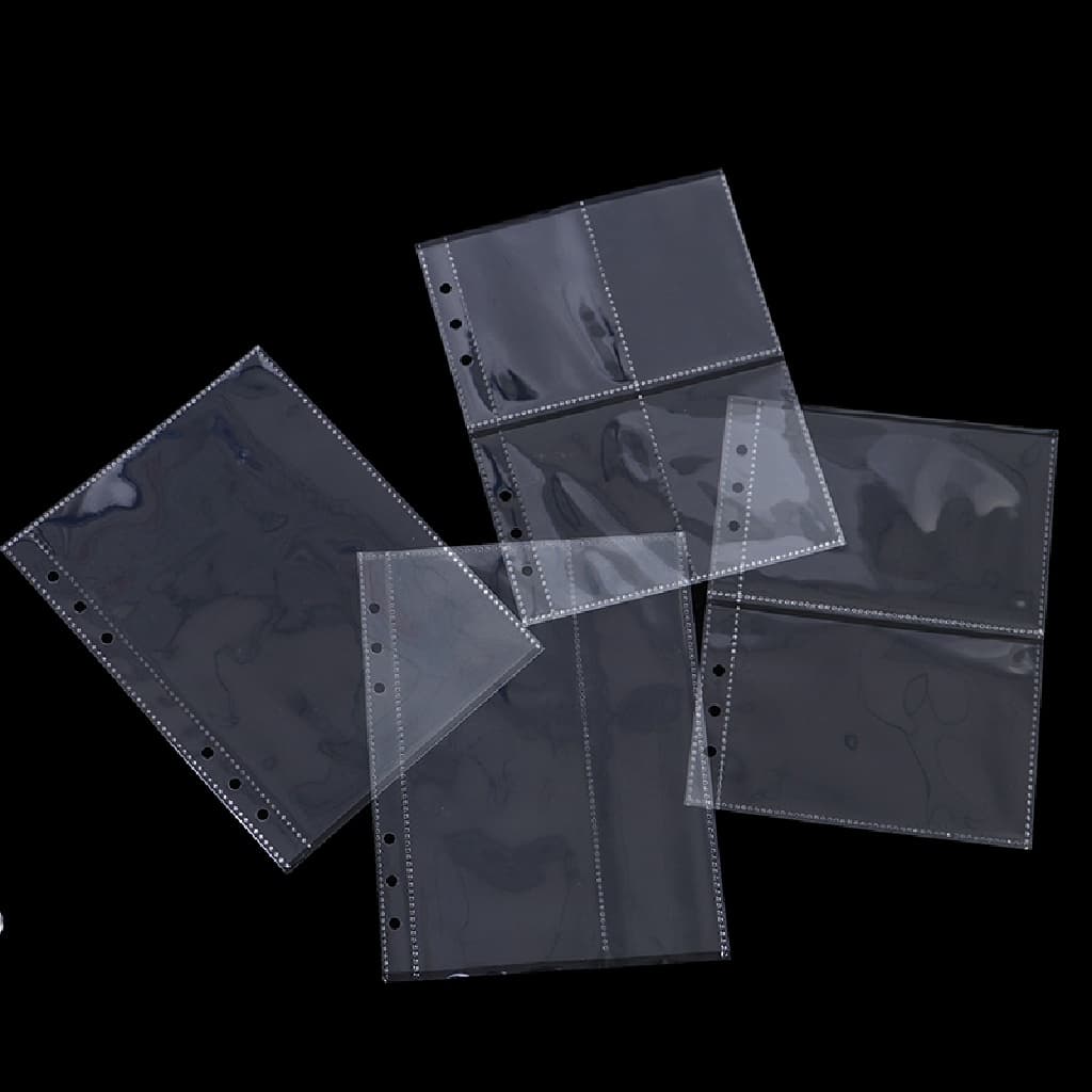 [10pcs Álbum Plástico Transparente A5 Mangas De Refil [Quente