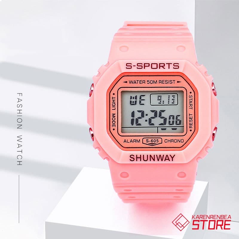 Shunway Relógios Femininos Lindos  Digital muitas cores estão disponíveis Esportivas Prova Da água de Originais  S-605