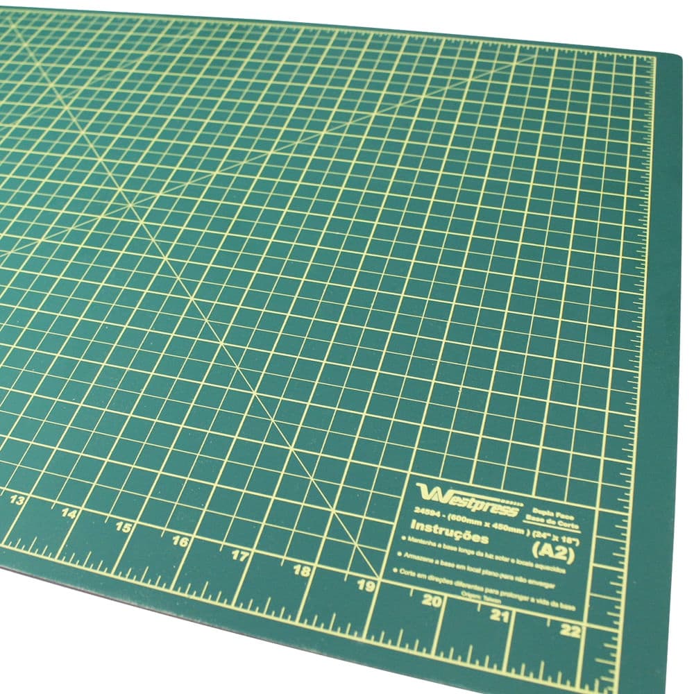 Base De Corte Verde Dupla Face Westpress para Artesanato e Pachwork 60x45 cm (A2)