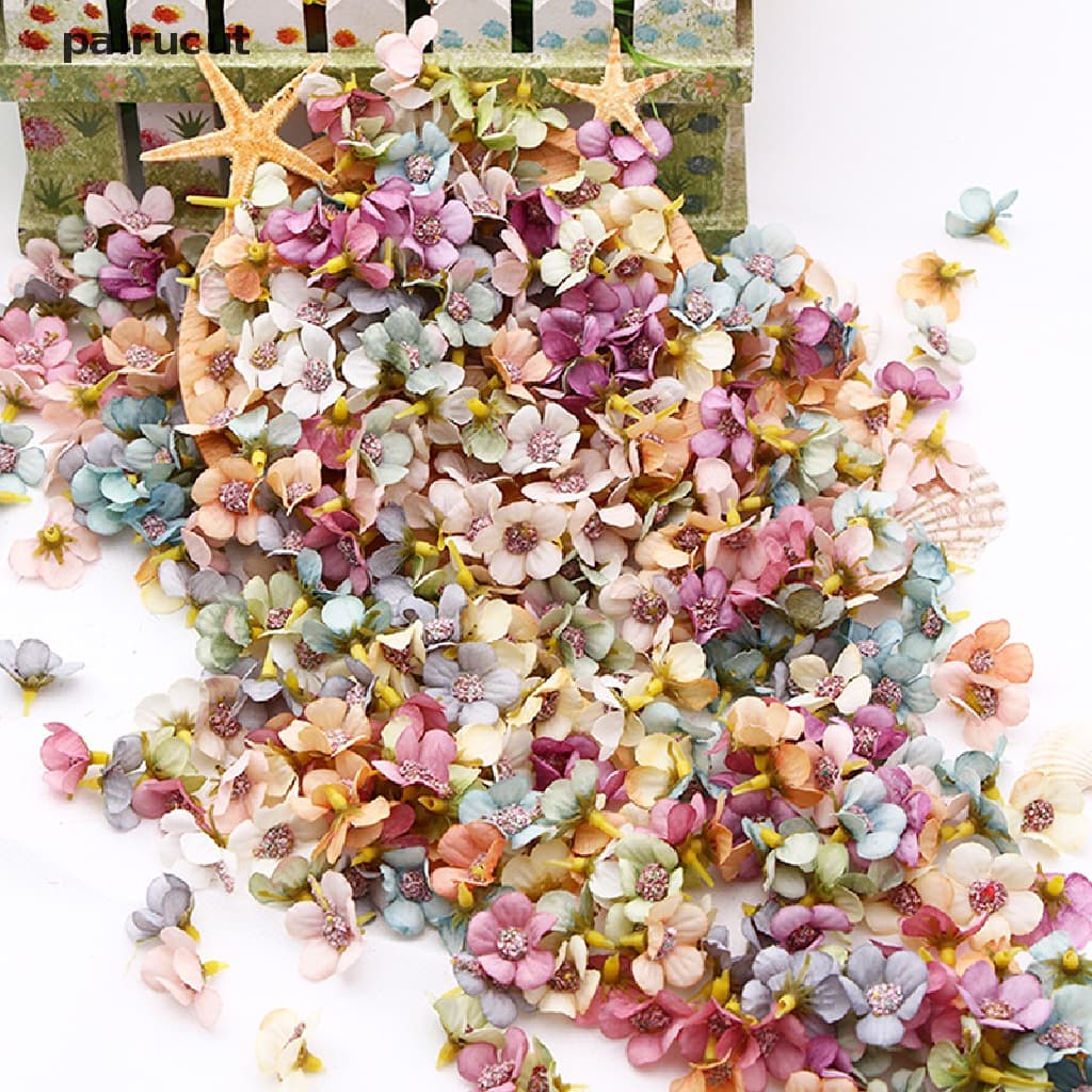 Uiu 100pcs 2cm Flor Multicolorida Artificial De Seda Para Casamento