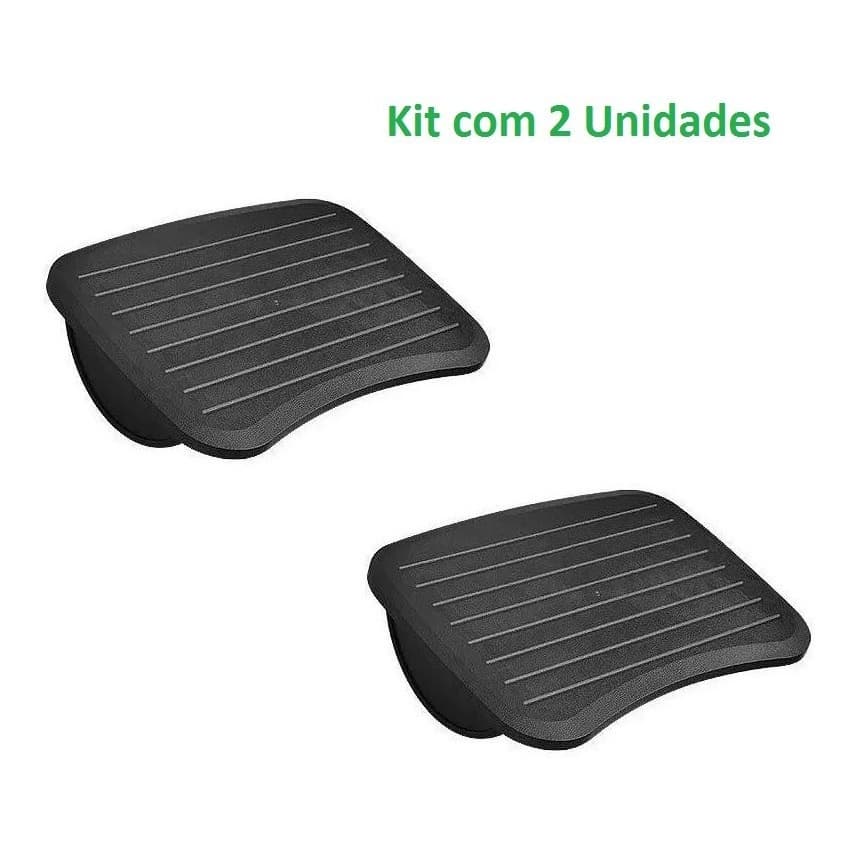 Kit 2 Apoios para Pés Base Descanso Ergonômico Para Os Pés Apoio De Pé Regulagem