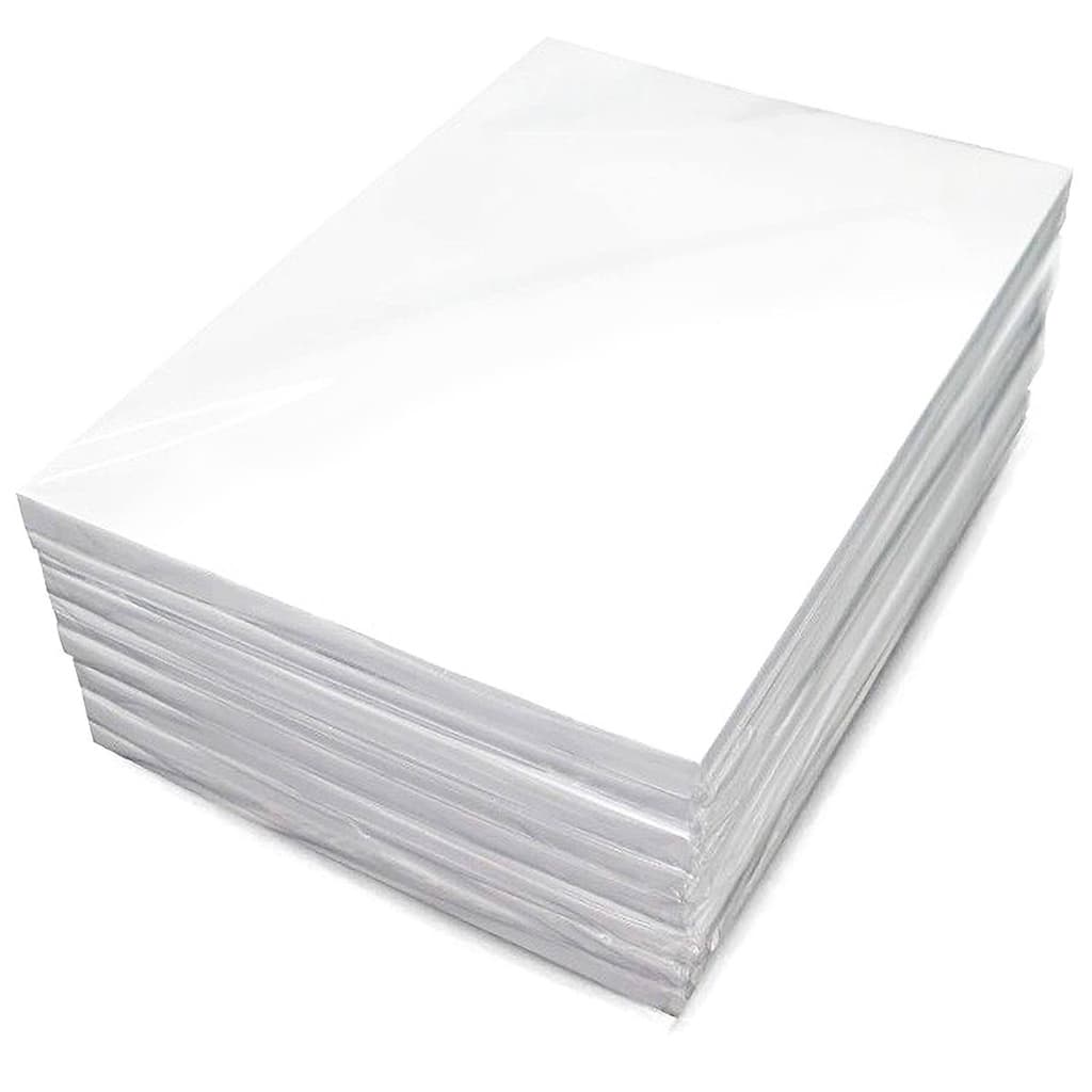 Papel Foto Glossy 260g A4 Fotográfico Branco Brilhante com 100 Folhas