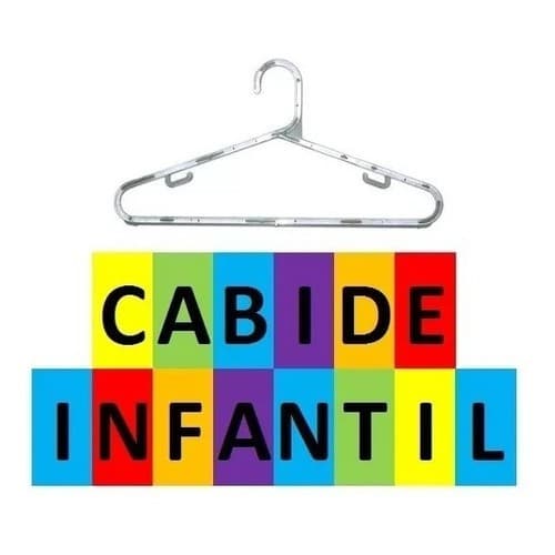 20 Cabides Infantil Acrilico Pacote Com 20 Cabides