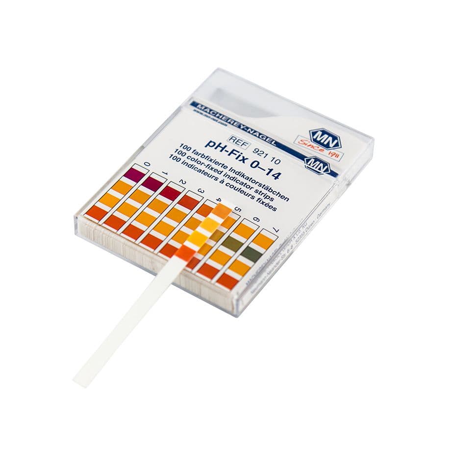 Papel Indicador De Ph 0-14 M. Nagel (Made In Germany) Caixa Com 100 Tiras