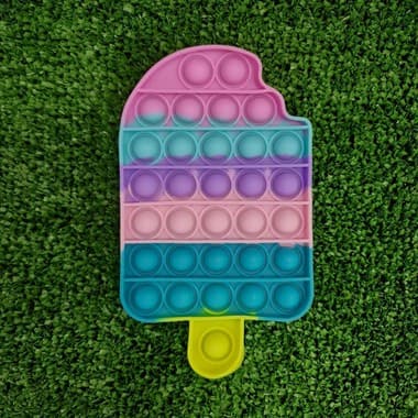Brinquedo Anti Stress Sensorial De Apertar Pop It Fidget Toys Picolé 18cm