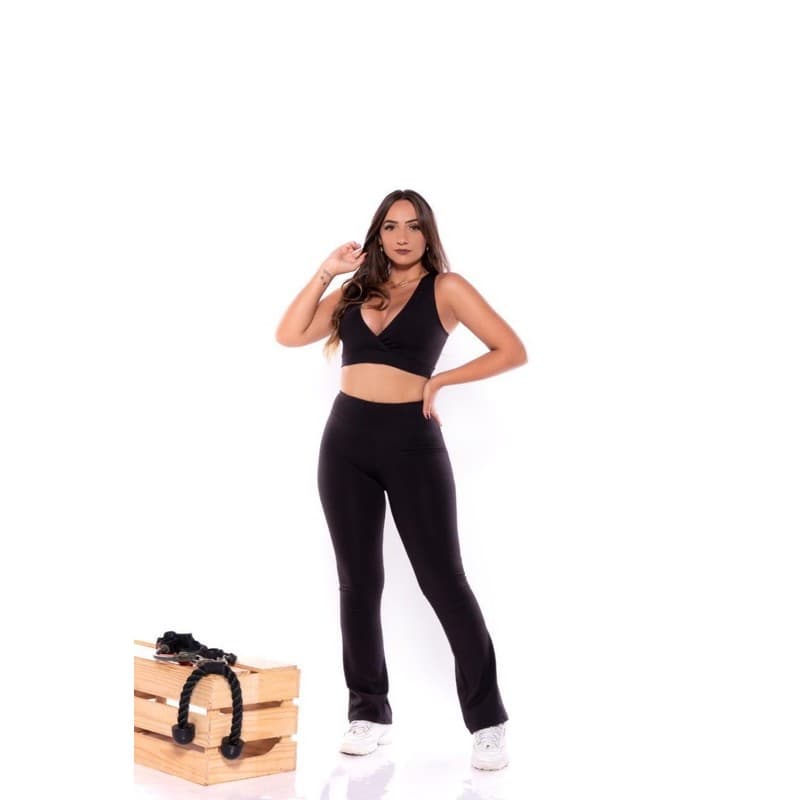 Calça Flare Bailarina Boca de Sino Suplex