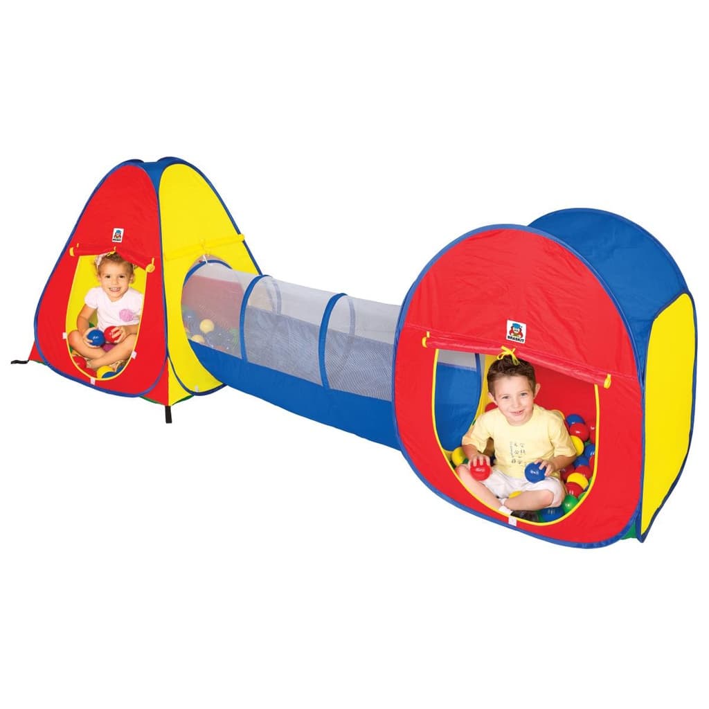 Toca Barraca Infantil 3 Em 1 House Com 80 Bolinhas Braskit
