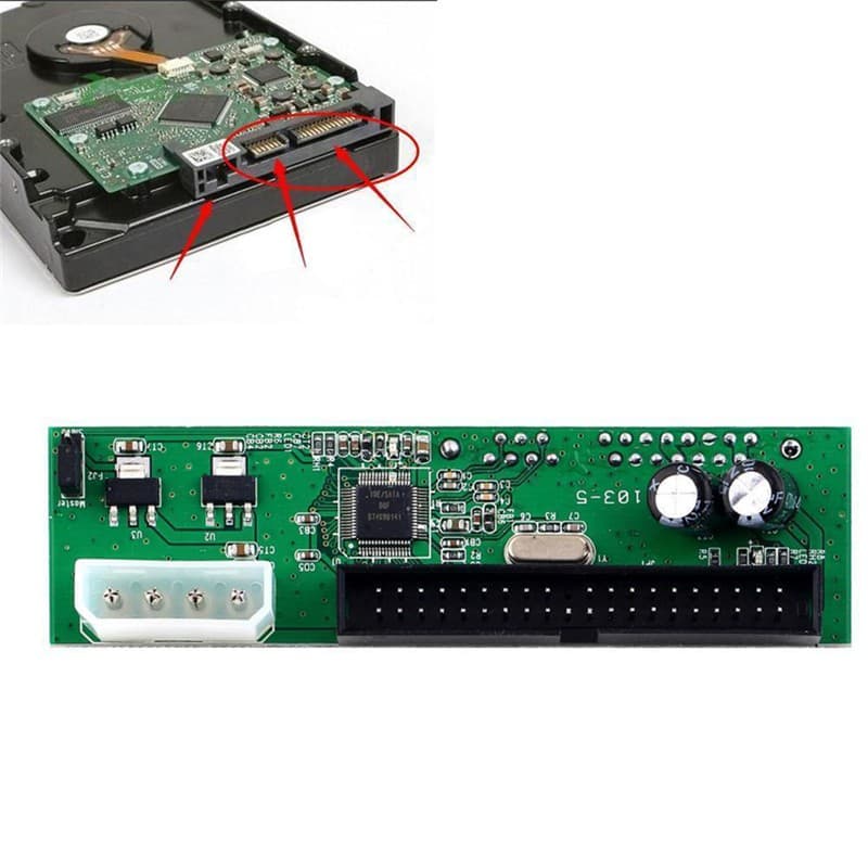 Bi & 3c) Adaptador / Conversor Sata Para Ide Plug & Play 7 + 15 Pinos 3.5 / 2.5 Sata Hdd Dvd