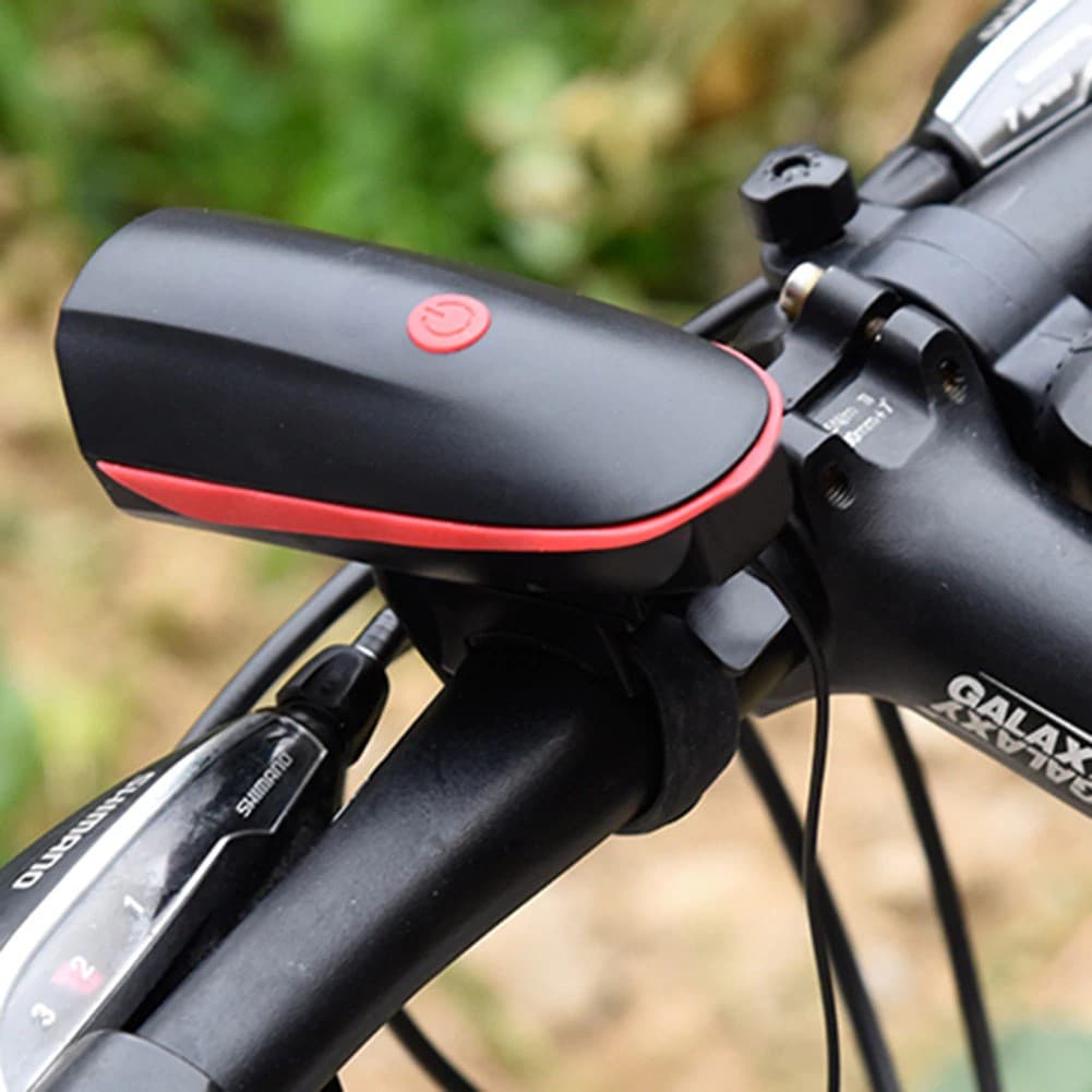 Farol Bike Led com Buzina Recarregável