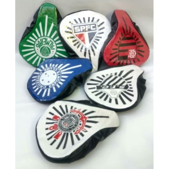 Capas Selim Com Espuma 3cm Bicicletas (Times /Preto)