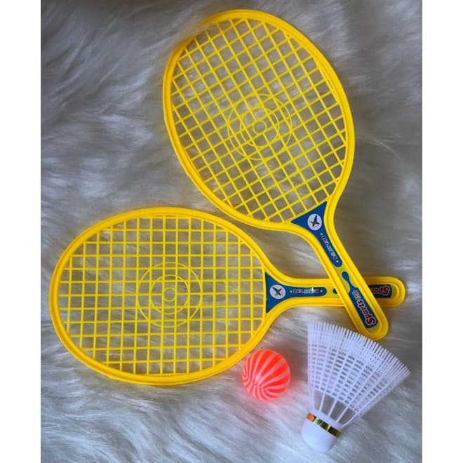 Brinquedo Esportivo Conjunto Raquete + Bolinha e Peteca Kids