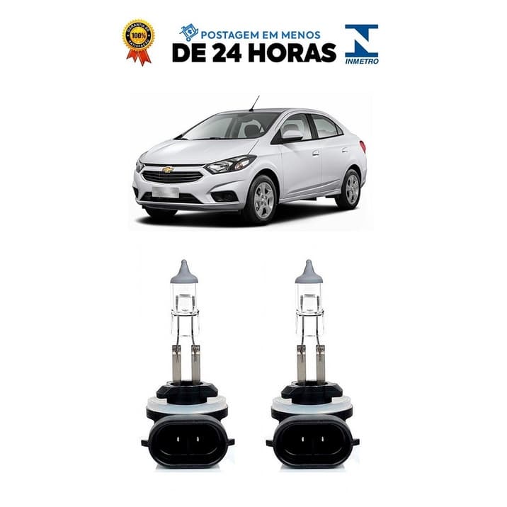 Par Lampada Farol de Milha Prisma 2017 2018 2019 2020 H27