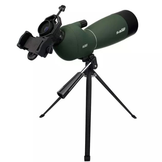 Luneta Terrestre Svbony Sv28 Monóculo 25-75x70 + Suporte Celular
