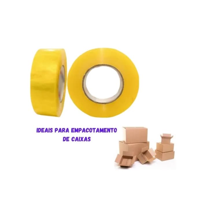 Fita Larga Adesiva Durex Transparente 45mm 500m