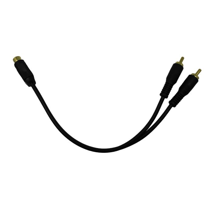 KIT 25 CABOS RCA Y D-LUX 1F2M PRETO