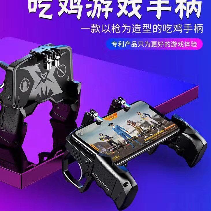 K21 Pubg Gatilho Botão De Fogo Objetivo Chave Gamepad Do Telefone Móvel L1 R1 R1 Controlador Atirador Recuperação