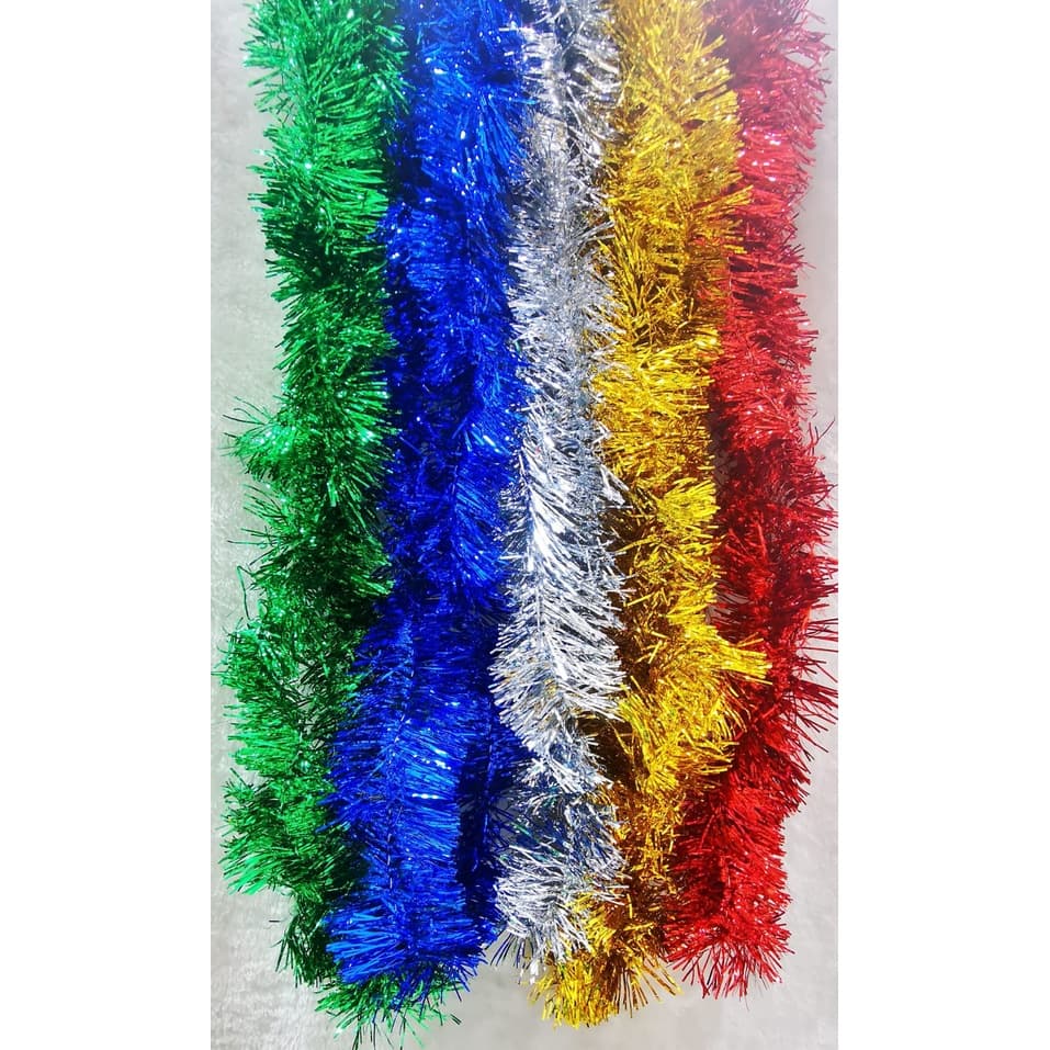 Enfeite Natal Festão Decoração Árvore 7 cm x 2 m