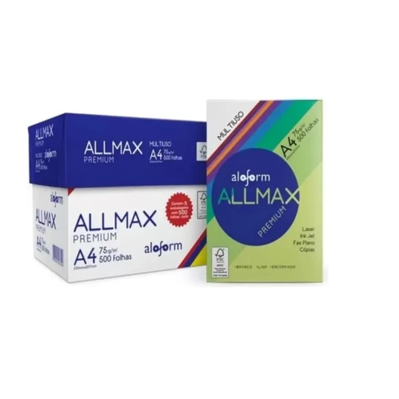 Papel A4 Sulfite Caixa C/ 2500 Folhas Sulfite Premium