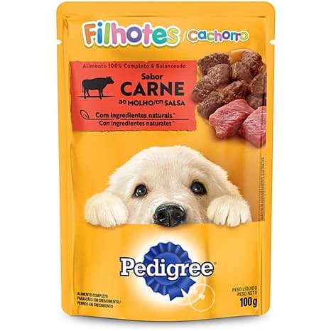 bifinhos caninos Sachê para cachorro Pedigree