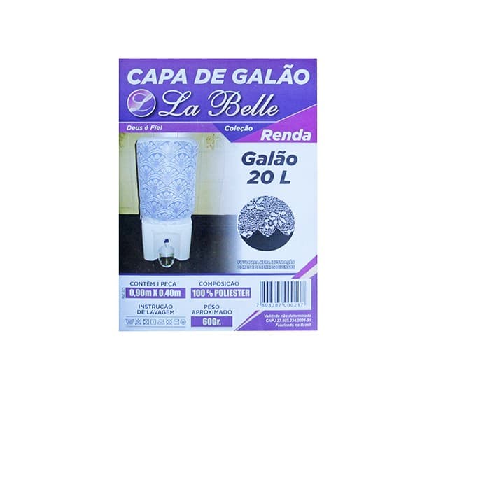 Capa Galão de Agua Renda 90X40CM