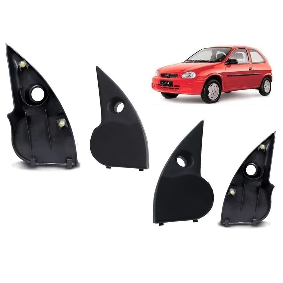Par de Acabamento Interno Retrovisor Corsa Classic Corsa wind1995 96 97 98 99  A 2015 (2050 2051)