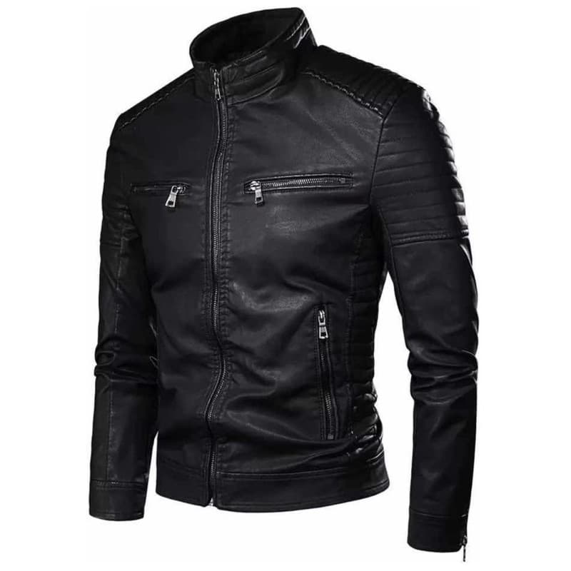 Jaqueta de couro masculina top pronta entrega blusa casaco