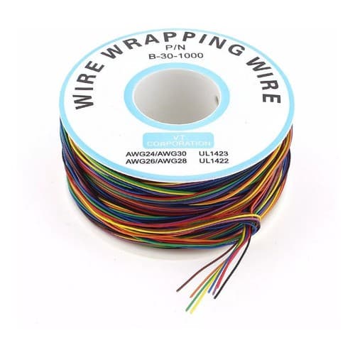 Fio Wrapping Wire Wrapp 30 Awg 200 Metros Rolo Com 8 Cores
