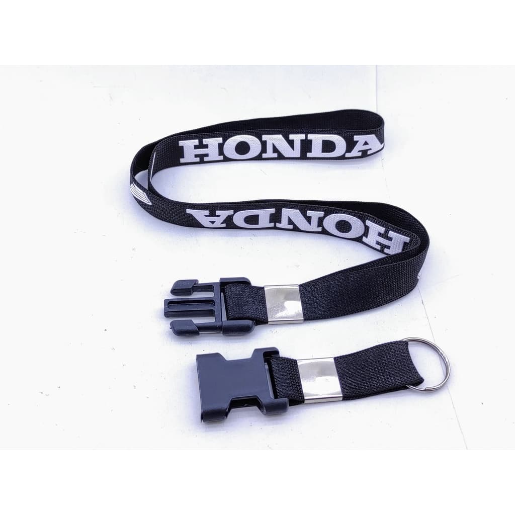 Cordão Moto CBR cg Preto BRANCO Tirante com engate rápido para moto, chaveiro Prende no Retrovisor