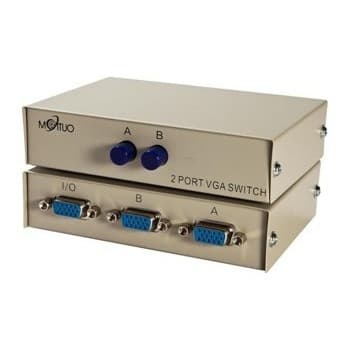 Chaveador Vga2x1 Ligue 2pc Em 1 Monitor Ou 2monitores Em 1pc